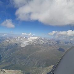 Verortung via Georeferenzierung der Kamera: Aufgenommen in der Nähe von Goms, Schweiz in 3800 Meter
